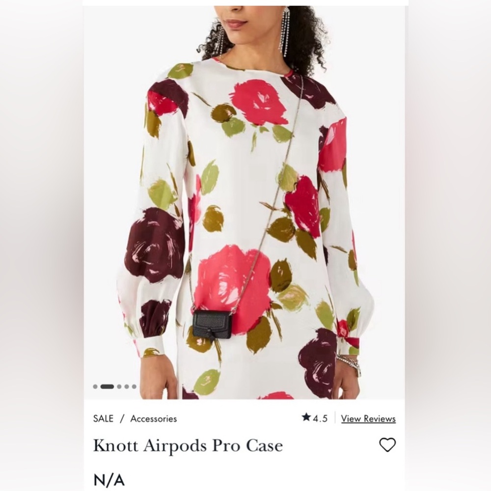 Kate Spade Knott Leather Air Pods Pro Case NWT’s - Picture 4 of 7
